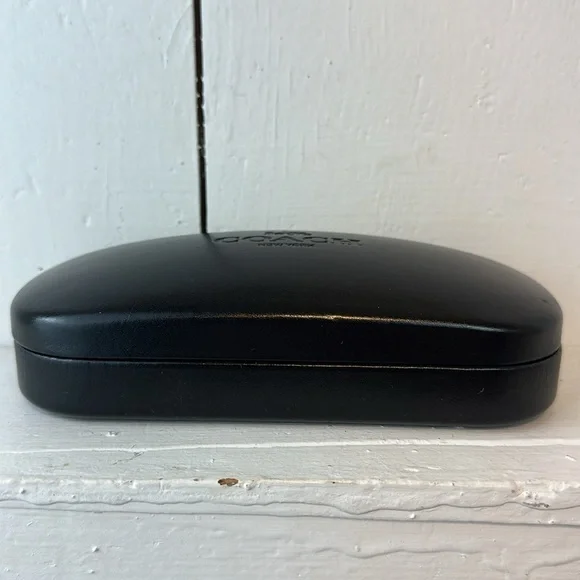 Coach Glasses Hard Case Sunglasses Protection Fashion Glasses Black - Picture 3 of 11